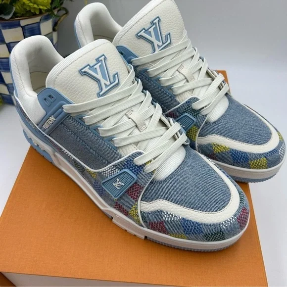 Men’s Louis Vuitton X Murakami trainer sneaker size 10 fits 11 US. Made Italy. - Picture 5 of 12